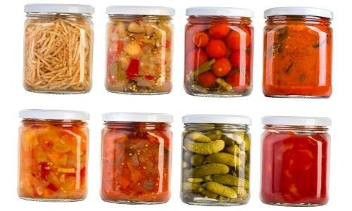 Store pickles in jars