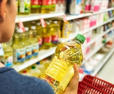 physical condition of the canola oil bottle