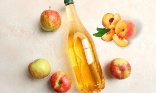 Peach nectar and apple cider vinegar